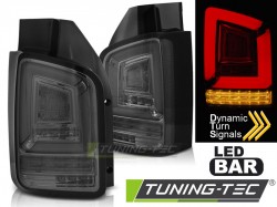 LED BAR TAIL LIGHTS SMOKE SEQ fits VW T5 10-15