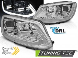 HEADLIGHTS TUBE LIGHT DRL CHROME SEQ fits VW TOURAN II 08.10-15