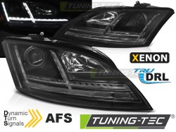 XENON HEADLIGHTS LED DRL BLACK SEQ fits AUDI TT 06-10 8J with AFS