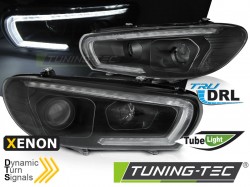 XEONON HEADLIGHTS TUBE SEQ LED BLACK fits VW SCIROCCO 08-04.14