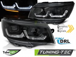 HEADLIGHTS TUBE LIGHT BLACK DRL SEQ fits VW T6.1 20-