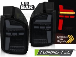 LED BAR TAIL LIGHTS BLACK SMOKE SEQ fits VW T6.1 20- OEM BULB