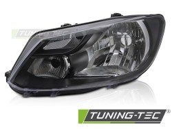 HEADLIGHT BLACK LEFT SIDE H4 TYC fits VW CADDY 11-14