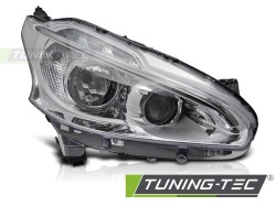 HEADLIGHT CHROME LED RIGHT SIDE TYC fits PEUGEOT 208 12-15