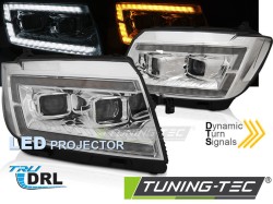 LED HEADLIGHTS TUBE LIGHT CHROME DRL SEQ fits VW CRAFTER II 2017- 