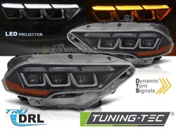 HEADLIGHTS  BLACK fits FORD MUSTANG 18-21