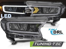 LED HEADLIGHTS BLACK fits FORD RANGER V 16-22