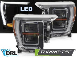 LED HEADLIGHTS BLACK DRL fits FORD F150 MK14 20-23