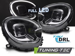 HEADLIGHTS FULL LED DRL TUBE LIGHT BLACK fits BMW MINI (COOPER) R60 R61 10-16