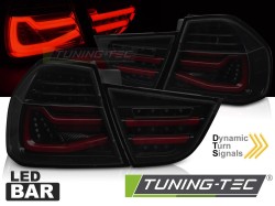 LED BAR TAIL LIGHTS BLACK SMOKE SEQ fits BMW E90 09-11