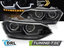 VW POLO VI 2G 17-21  SEQ LED DRL BLACK