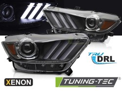XENON HEADLIGHTS LED BLACK fits FORD MUSTANG 14-17
