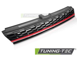GRILLE SPORT GLOSSY BLACK with RED LINE fits VW GOLF 7 17-19
