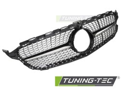 GRILLE DIAMOND BLACK CHROME with CAMERA HOLE fits MERCEDES W205 14-18 / S205 14-18 / C205 15-18 / A205 16-18
