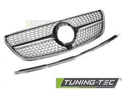 GRILLE DIAMOND BLACK CHROME fits MERCEDES VITO W447 14-19