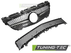 GRILLE DIAMOND BLACK CHROME fits MERCEDES SLK R172 11-15