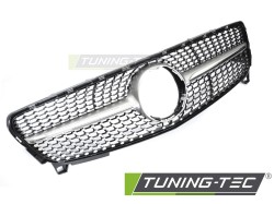GRILLE DIAMOND SILVER CHROME fits MERCEDES W176 15-18