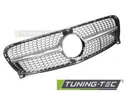 GRILLE DIAMOND SILVER CHROME fits MERCEDES GLA X156 13-16 