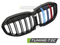 GRILLE SPORT GLOSSY BLACK TRI-COLOUR DOUBLE BAR fits BMW F40 19-24 
