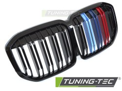 GRILLE SPORT GLOSSY BLACK TRI-COLOUR DOUBLE BAR fits BMW X7 G07 18-22 