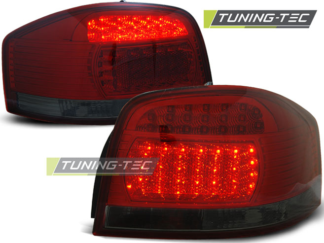 LED Rückleuchten Set Audi A3 8P 3 Türer 2003 - 2005 rot/smoke LDAU67
